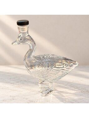 Grey Goose Novelty Glass Decanter Bar Gift Figural Goose Bottle Original Box New
